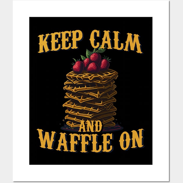 Waffle Maniac Breakfast Desert Wall Art by MintaApparel